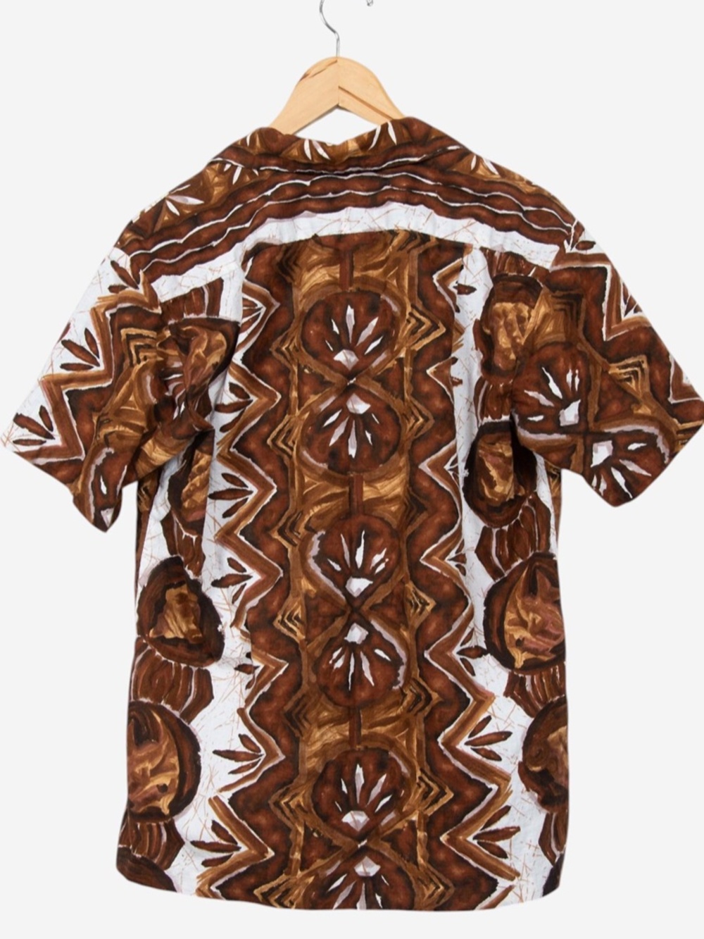 vintage 60s hawaiian vacation seashell fish button down shirt size medium - Picture 3 of 3
